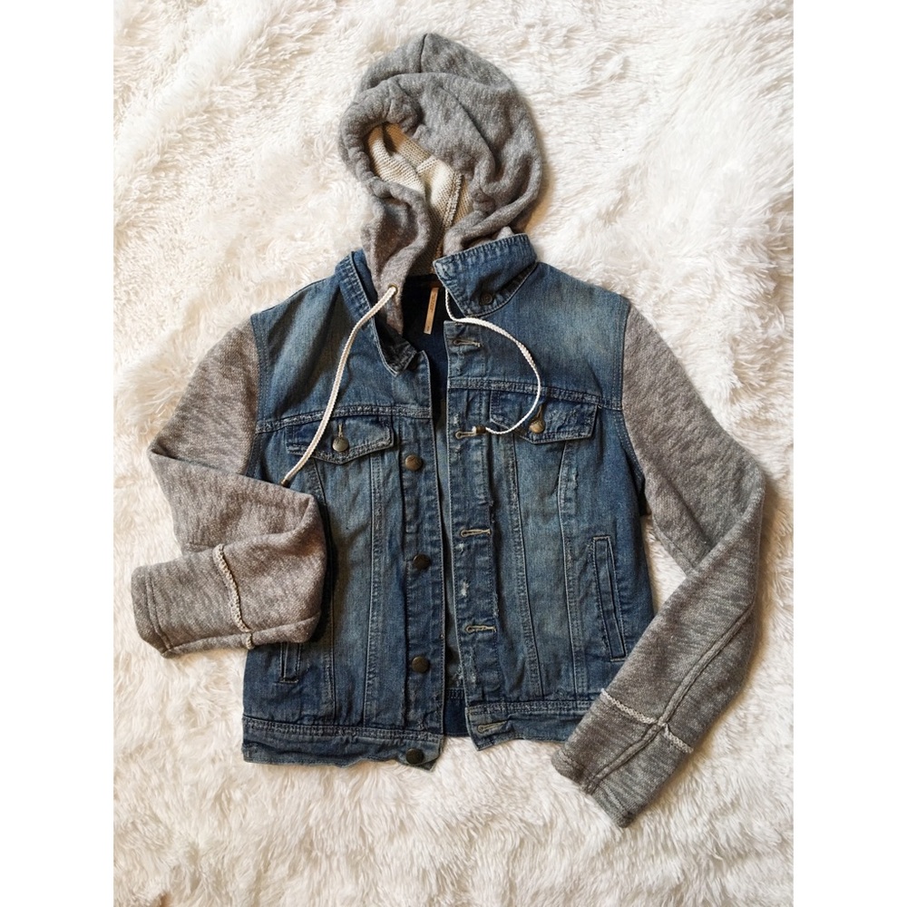 Free People Demin & Knit Jacket